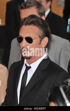 LOS ANGELES, CA. January 25, 2009: Sean Penn at the 15th Annual Screen Actors Guild Awards at the Shrine Auditorium, Los Angeles. © 2009 Paul Smith / Featureflash Stock Photo