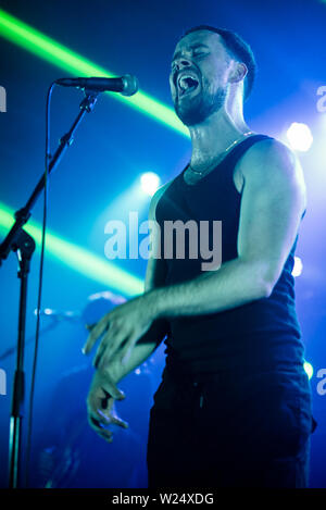 Brighton, UK. 5 July 2019. Maverick Sabre performs at Concorde 2 Brighton. Pictured Maverick Sabre also known as Michael Stafford  © Andy Sturmey / Alamy Live News Stock Photo