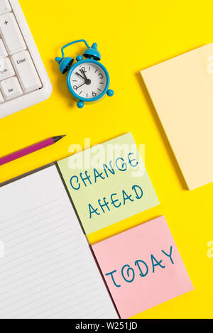 Text sign showing Change Ahead. Business photo text to replace with or ...