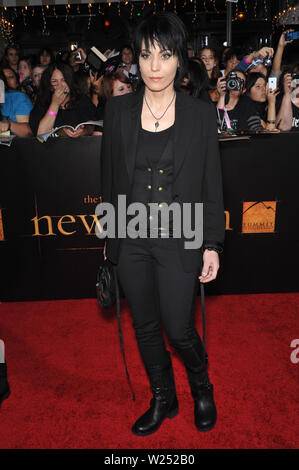 LOS ANGELES, CA. November 17, 2009: Joan Jett at the world premiere of 'The Twilight Saga: New Moon' at Mann Village & Bruin Theatres, Westwood. © 2009 Paul Smith / Featureflash Stock Photo