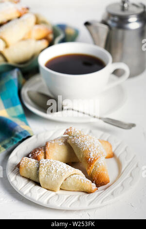 Rugelach with chocolate filling Stock Photo