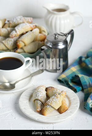 Rugelach with chocolate filling Stock Photo