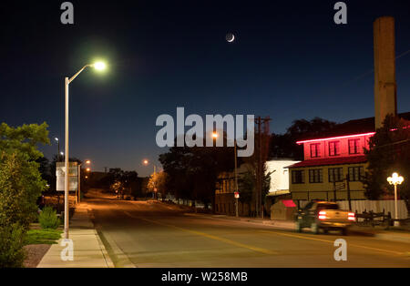 Aztec Street  behind the El Rancho Hotel on Route 66 Gallup New Mexico USA Stock Photo