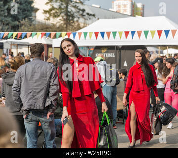 People visit the Exhibition of the Spring Festival in Beijing, China ...