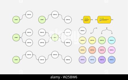 3d vector template for diagram, presentation and business concept. Stock Vector
