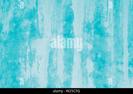 Turquoise abstract mockup. Green background with paint stains. Modern art. Blots on canvas, backdrop. Illustration. Pattern of watercolor texture. Stock Photo