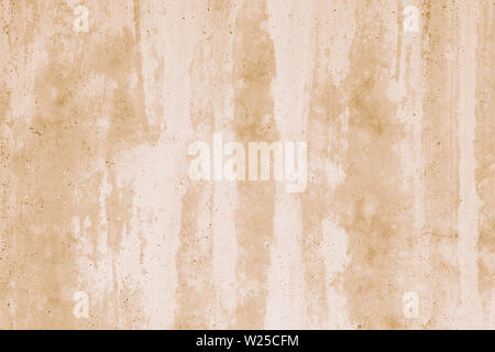 Beige Grunge Concrete Wall Texture with Weathered Stains and Aged Plaster Surface, Vintage Neutral Background for Design and Interior Decor Stock Photo