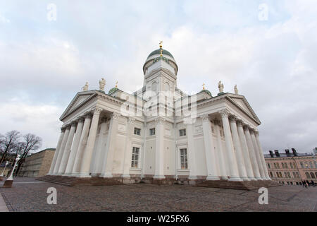 Helsinki, Finland - December 27, 2017: lutheran church in Helsinki Stock Photo