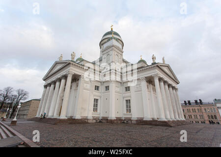 Helsinki, Finland - December 27, 2017: lutheran church in Helsinki Stock Photo