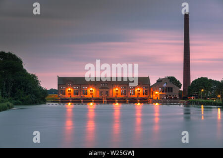 The D.F. Wouda Steam Pumping Station (ir. D.F. Woudagemaal) is a pumping station in the Netherlands, and the largest still operational steam-powered p Stock Photo