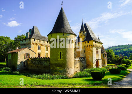 Château du Lieu-Dieu, Périgueux, Aquitaine-Limousin-Poitou-Charentes, Dordogne, France. Stock Photo