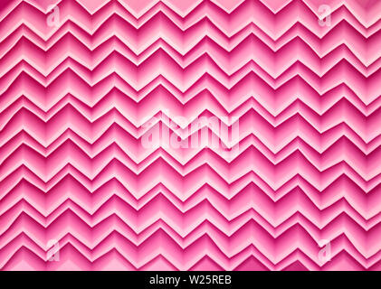 abstract pink wall with wavy lines plaster shape for background Stock Photo