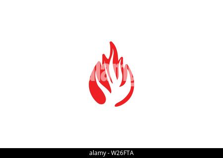 Fire Logo Designs Inspiration Isolated on White Background Stock Vector