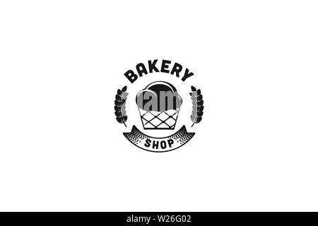 Cupcake Bakery Logo Stock Vector
