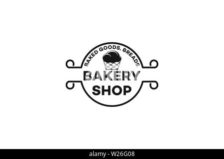 Cup cake, Bakery Logo Stock Vector