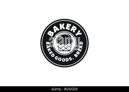 Round Label, Bakery logo Stock Vector