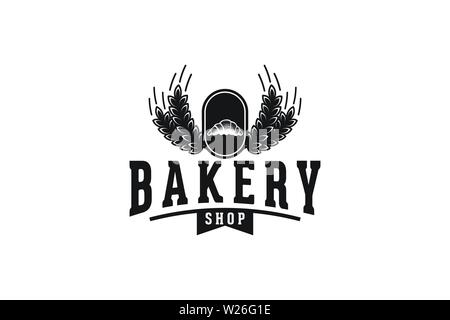 Wheat Grain and pastries, Bakery Logo Stock Vector