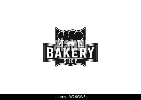 Chef Hat, Bakery Logo Stock Vector