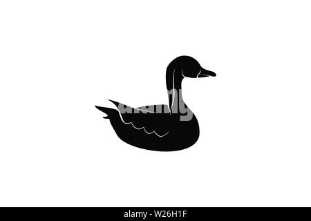 Swan Logo Designs Inspiration Isolated on White Background Stock Vector