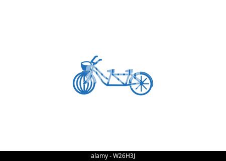 bike Logo Designs Inspiration Isolated on White Background Stock Vector
