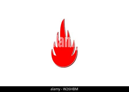 Fire Logo Designs Inspiration Isolated on White Background Stock Vector