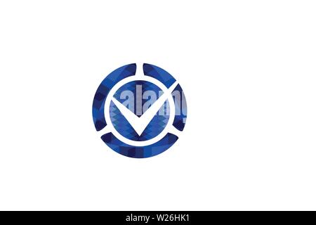 Check Mark Logo Designs Inspiration Isolated on White Background Stock Vector