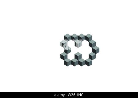 Letter D H Logo Designs Inspiration Isolated on White Background Stock Vector