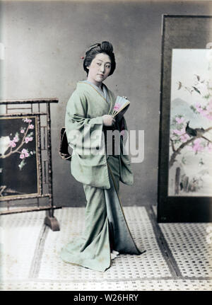 Famous GEISHA Hanko Original Photo 1952, Sami singer, Photo published in the 2024 press