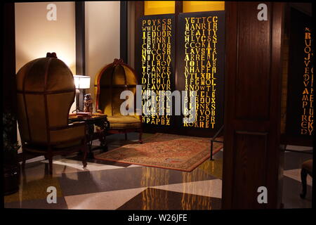 Verona, WI USA. Jul 2018. Some of the unusual themed interiors of Epic Software Campus buildings. Stock Photo