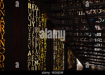 Verona, WI USA. Jul 2018. Some of the unusual themed interiors of Epic Software Campus buildings. Stock Photo