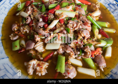 Sichuan cuisine, Quickly Fried pig tripe Stock Photo