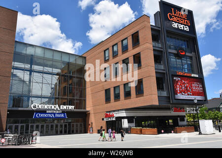 Detroit, Michigan - The roof of Little Caesars Arena, home of the Detroit  Red Wings and the Detroit Pistons Stock Photo - Alamy