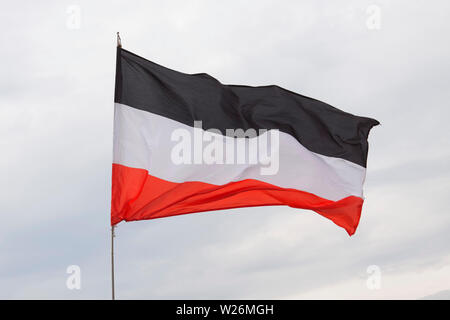 Reich's flag, Flag of the North German Confederation and the German Reich (Empire, from 1871 to 1919) and 1933 to 1945 colors of the 'Third Reich' Stock Photo
