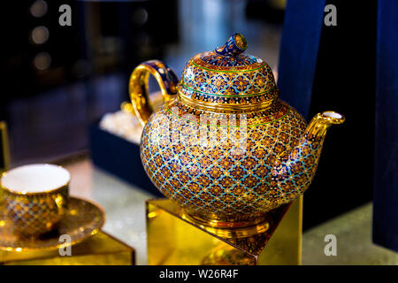 Interior of the East India Company Tea shop on Conduit Street, Mayfair, London, UK Stock Photo