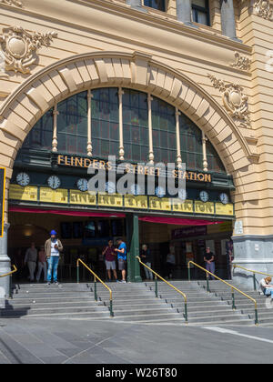 Flinders Street Station entrance Stock Photo