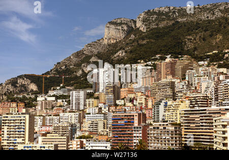 Cityscape of Monaco. Monaco Harbor Stock Photo