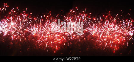 banner for website. Abstract colored firework background with free space for text. Stock Photo