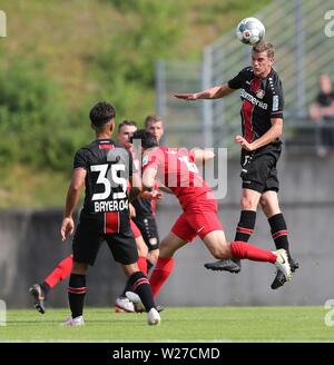 Wuppertal, Deutschland. 06th July, 2019. firo: 06.07.2019, Football, 1.Bundesliga, season 2019/2020, Test match, WSV, Wuppertal SV - Bayer 04 Leverkusen Sven BENDER, Leverkusen, duels | usage worldwide Credit: dpa/Alamy Live News Stock Photo