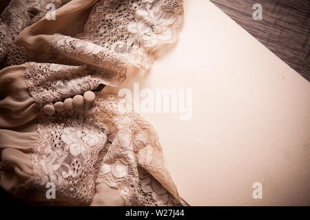 Vintage background with copy space, condolence and memories concept Stock Photo