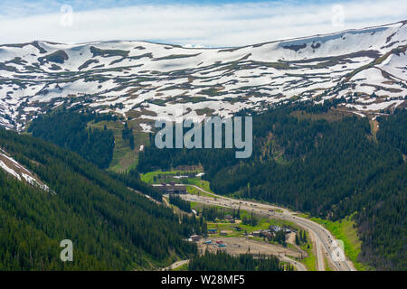 Eisenhower Johnson Interstate 70 Tunnels under Loveland Pass in Colorado Stock Photo