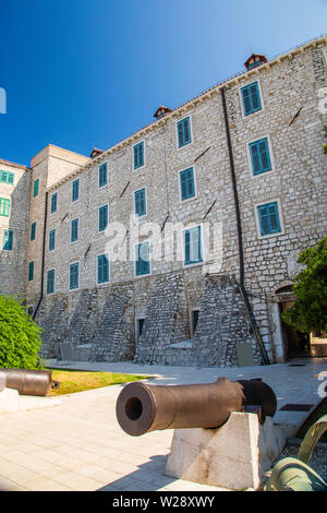 Croatia, town of Sibenik, historic architecture of old town Stock Photo