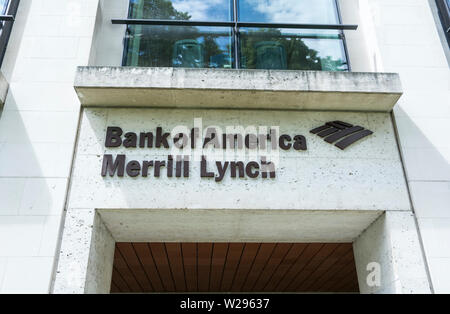 Bank of America, Merrill Lynch, King Edward Street, Farringdon, London EC1, England, UK Stock Photo
