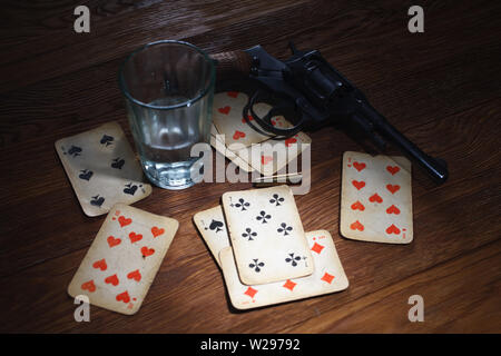 Russian Roulette Revolver One Drum Isolated White Background Stock Photo by  ©zim90 609669488