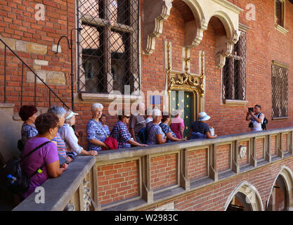 Cracow. Krakow. Poland. Collegium Maius (Latin: The Great College) of the Jagiellonian University, the oldest building of Academy, now museum. Stock Photo