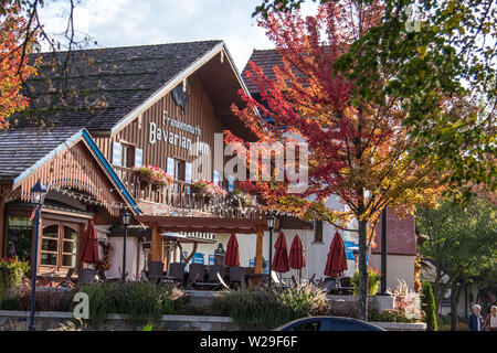 Frankenmuth, Michigan, USA -  Exterior of the Bavarian Inn Lodge in the popular German themed resort town of Frankenmuth. Stock Photo