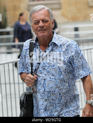 London, UK. 7th July, 2019. Tony Blackburn Disc jockey seen at the BBC studios in London Stock Photo