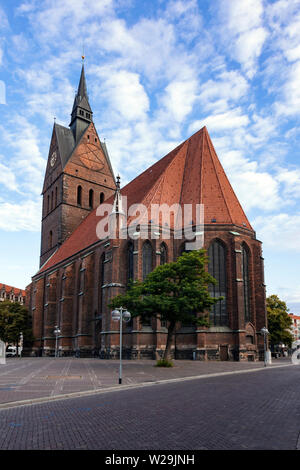 Market church St. Georgii et Jacobi, Lutheran church from the 14th century in Hanover Stock Photo