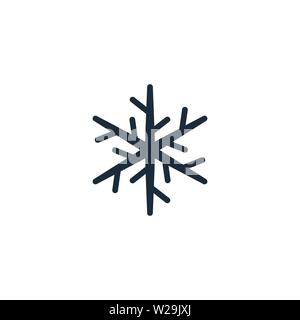 Six pointed star, 6 point star. Snowflake flat icon. Snow pictogram. Winter symbol. Vector illustration. Icons isolated on a white background. Element Stock Vector