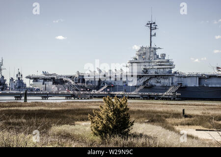 USS Yorktown at Patriots Point in Charleston, South Carolina, USA. Stock Photo