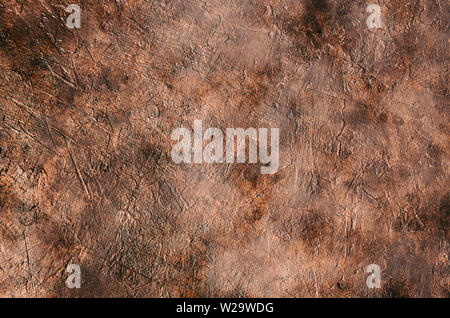 Dirty, abstract, relief stone wall background close up. Stock Photo